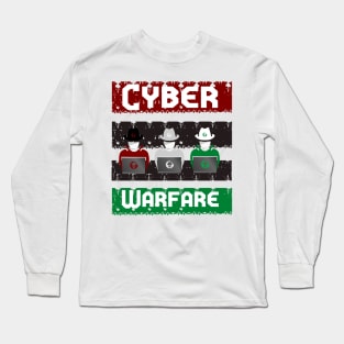 Cyber Warfare: Ethical Hacker1 Online Cyber Expert Long Sleeve T-Shirt